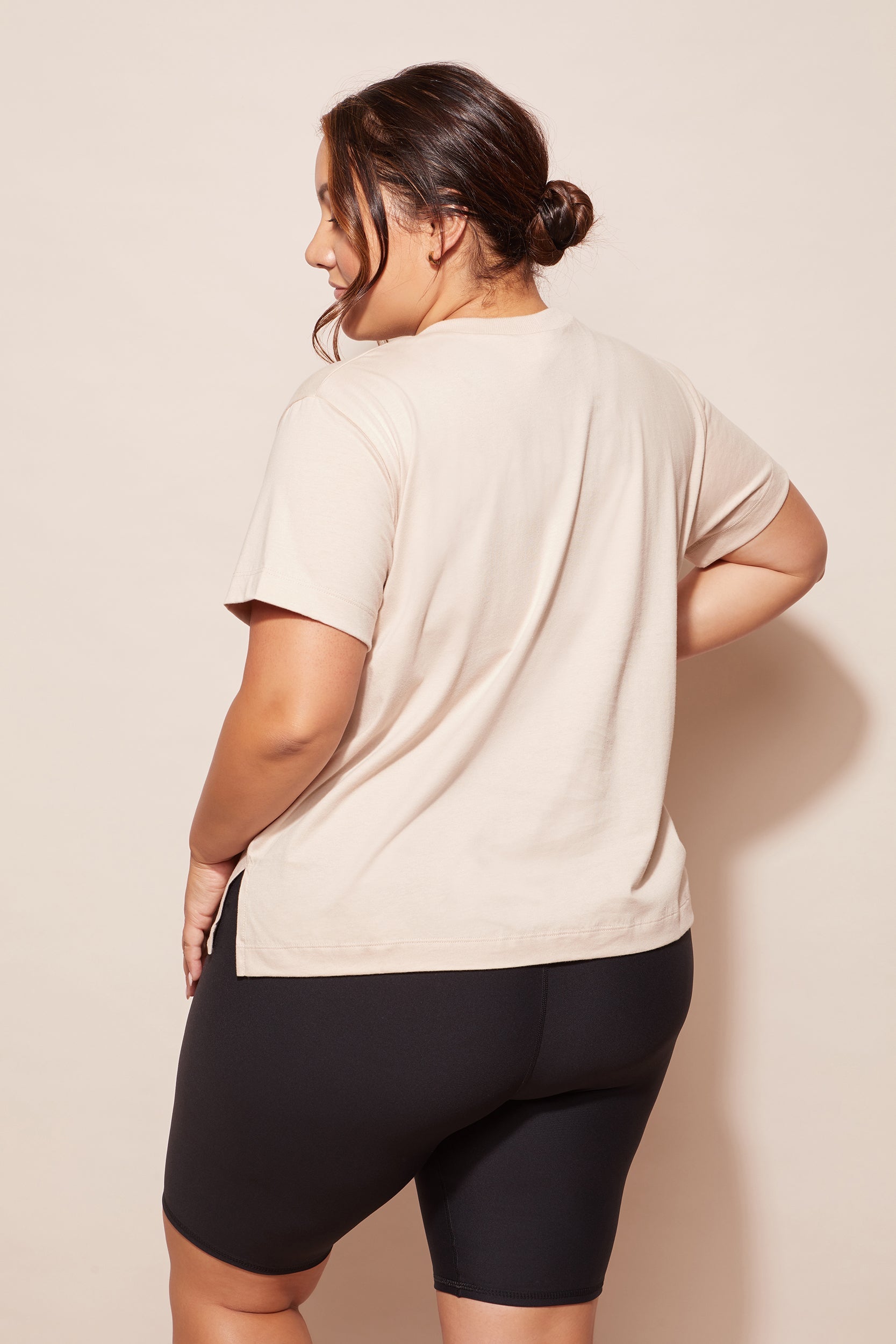 ABMT CURVE TOPS Side Swipe Tee